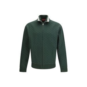 Gucci Men Gg Technical Jersey Zip Jacket
